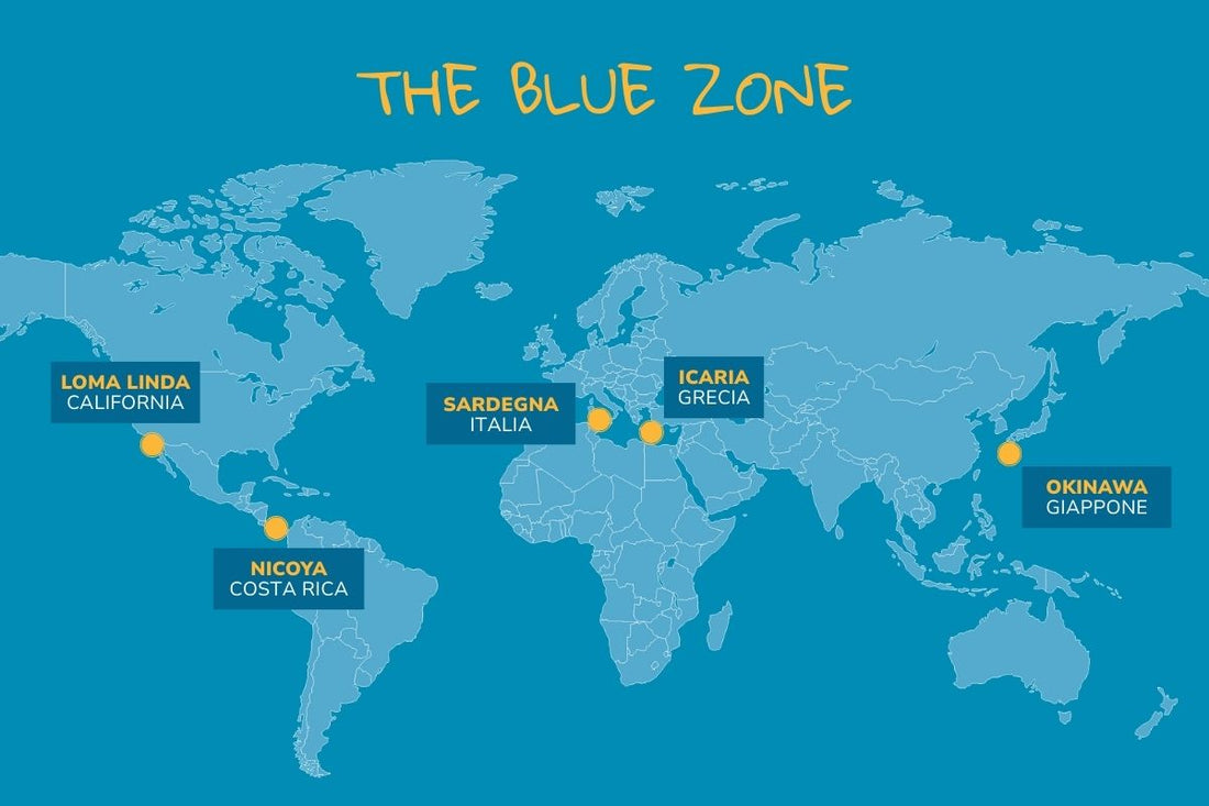 mappa blue zones
